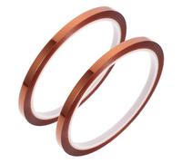 FOMIYES Nastro per Sublimazione in Pellicola di Poliimmide Autoadesivo Resistente al Calore 2 Pezzi da 5X33 CM per Pressa a Caldo e Applicazioni di Trasferimento Termico