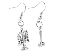 FOMIYES Orecchini Pendenti Piccoli in Inossidabile Tema Giustizia Legale Leggeri e Delicati Per Donne Design Semplice Facile Da Abbinare Ogni Outfit