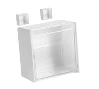 FOMIYES Organizer Da Parete Per Bagno 3 Pezzi Scatole Porta Cotone Fioc Scatola Da Muro Per Dischetti Di Cotone Apertura a Ribalta Per Area Lavabo