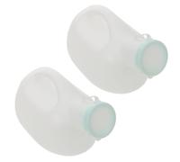 FOMIYES Orinatoio Portatile per Uomo 2000ml con Coperchio in Plastica Ergonomico 2 Pezzi per Viaggi su Strada e Utilizzo in Auto, Impugnatura Comoda