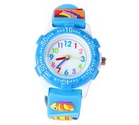FOMIYES Orologio Da Polso Per Bambini Creatività 3d Mondo Sottomarino Cinturino Decorativo Resistente Per Ragazze e Ragazzi Uso Quotidiano Regalo Compleanno Blu