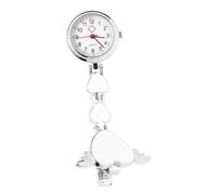 FOMIYES Orologio da Tasca Infermiera Orologio Medico Spilla Bianco 8,5 X 2,5 Cm Accessorio per Divisa e Idee Regalo per Amici