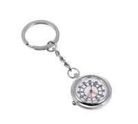 FOMIYES Orologio da Tasca Portachiavi in Lega e Quarzo, Specchio in Vetro, Argento, per Infermieri, per Ospedale e Lavoro