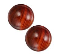 FOMIYES Palle da Massaggio in Legno di Huanghuali 2 Pezzi per Massaggio Mani Punti di Digitopressione, Portatili per Rilassamento degli Anziani