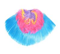 FOMIYES Parrucche per Feste in Maschera Parrucca Punk di Halloween Parrucca Mohawk Arcobaleno di Naturali per Uomo