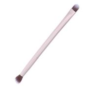 FOMIYES Pennello Trucco Doppiamente Testa Professionale in Fibra Premium Pennello Ombretto e Fondotinta Liquido Piatti Manico in Alluminio Resistente Per Donna e Uso Quotidiano