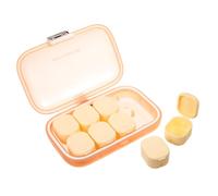 FOMIYES per l'imballaggio delle fortino viaggio portapillole quotidiano portatile Astuccio piccolo piccoli portapillole organizzatore quotidiano della pillola plastica rosa