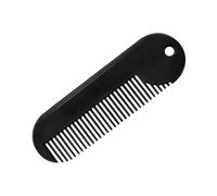 FOMIYES Pettine da Barba Portatile in Lega di Zinco Nero, Resistente alla Ruggine, per Pettinare e Modellare la Barba, Accessorio da Salone per Uomini, Stile Semplice