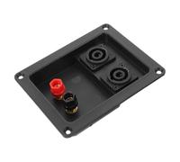 FOMIYES Piastra Terminale per Altoparlanti Audio con Doppi Morsetti | ABS e Lega di Zinco, Installazione Rapida e Connessione Versatile, per Eventi Musicali e Conferenze