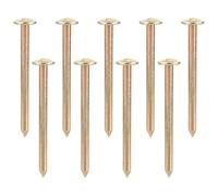 FOMIYES Picchetti da Terra Marcatori di Rilievo Topografico 10 Pezzi, Punte di Rilevamento Zincate 7 Cm, per Punti di Controllo, Confine Proprietà e Rilievi Professionali, Resistente