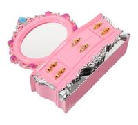 FOMIYES Portagioie Musicale per Bambine Carillon, Scatola Portagioielli Compatta Specchio e Cassetti, Contenitore Decorativo per Gioielli di Ragazze 8-12 Anni, Regalo