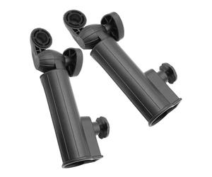 FOMIYES Portaombrelli in Plastica per Carrello da Golf, Supporto Morsetto Regolabile, Accessorio Leggero e Stabile per Golf Cart, Passeggini e Sedie da Spiaggia, Confezione da 2 Pezzi