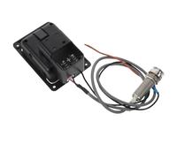 FOMIYES Preamplificatore per Chitarra Acustica Integrato con Pickup Piezoelettrico Sottosella, Equalizzatore Multibanda Eq e Accordatore, Modulo con Controllo Volume per Chitarra Folk