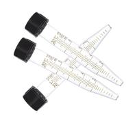 FOMIYES Provette in Vetro da 10 Ml Tappo a Vite Set da 3 Pezzi per Centrifuga e Forniture di Laboratorio Strumenti Chimici Trasparenti Scala di Misurazione Precisa Adatte per