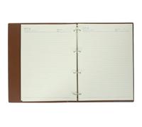 FOMIYES Quaderno Raccoglitore ad Anelli in Pelle A4, Blocco Note Portatile Righe Orizzontali, Diario per Pianificazione e Organizzazione, Taccuino Executive per Ufficio e Scuola, Formato