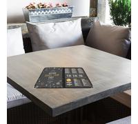 FOMIYES Raccoglitore per Menù in PVC Trasparente 2 Pagine 4 Facciate Cartella a Fogli Mobili per Ristoranti Copertina Resistente ad Alta Capacità per Manuale e Forniture Professionali