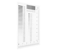 FOMIYES Righello Trasparente per Crepe e Graffi ad Alta Precisione Misurazione della Larghezza delle Linee e delle Macchie Strumento Versatile per Ispezione Difetti Pellicole e Tabella