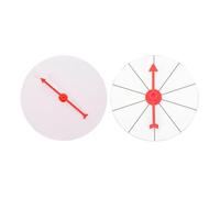 FOMIYES Ruota dei Premi Fai da Te 10 Cm da Tavolo da Parete, Set 2 Pezzi, Giradischi Girevole per Giochi di Lotteria e Forniture per Feste, Leggera e Portatile per Eventi e Scuole