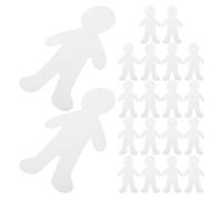 FOMIYES Sagome Umane Vuote in Cartone Bianco 20 Pezzi per Progetti Fai da Te, Ritagli di Persone Resistenti per Disegno, Pittura e Attività Creative Scuola Materna e Casa