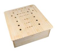 FOMIYES Scatola Bruciatore in Legno Strumento Per Trattamento Termico Custodia Portatile Per Collo Schiena Petto Addome
