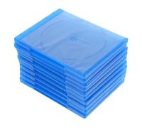 FOMIYES Scatola di Conservazione Multifunzionale per Dvd e CD in Plastica Trasparente, Confezione da 10 Pezzi, Design Rettangolare Copertina Inseribile per Media Storage e Uso On The Go