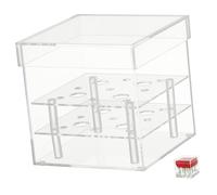 FOMIYES Scatola per Composizioni Floreali Trasparente in Acrilico a 9 Fori Porta-Acqua per Fioriera Cubo per Fiori Eterni Confezione per Fiori Freschi e Decorativi per Regali e