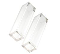FOMIYES Scatola Porta Dadi Acrilica Magnetica 2 Pezzi, Design Trasparente Semplice, Chiusura Magnetica, per Dadi da 16mm e Piccoli Oggetti in Camera da Letto