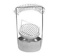 FOMIYES Secchio Lavapennelli in Acciaio Inox per Pittura a Olio e Acrilici, Portapennelli Artistico Multifunzionale per Ragazzo Ragazza e Hobbisti, per Lavaggio e Organizzazione Pennelli