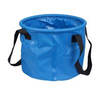 FOMIYES Secchio Pieghevole Portatile da 10l in Rete e PVC per Esterni | Asciugatura Rapida, Manici Comodi, Mantiene il Contenuto Asciutto, per Giardinaggio, Trekking e Raccolta Colore Casuale