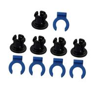 FOMIYES Set 10 Pezzi Pinze di Serraggio e Fermagli per Estrusore Hotend Stampante 3D Tubolare 4Mm Plastica Accessori Rapidi per Fissaggio Tubi Compatibili Diverse Marche