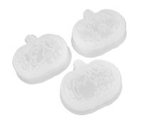 FOMIYES Set 3 Stampi in Silicone a Forma di Zucca per Resina Epossidica Stampi per Portalumini di Halloween e Decorazioni Autunnali Fai da Te Riutilizzabili per Lumini da Tè e Creazioni