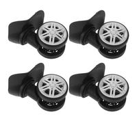 FOMIYES Set 4 Paia Ruote Silenziose per Valigie Doppia Serie Ricambi per Trolley e Bauli Ruote Girevoli 360° Resistenti in Gomma Elastica per Manutenzione e Riparazione Bagagli Uso