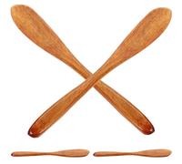 FOMIYES Set 4 Pezzi Coltello da Burro in Legno Spatole per Marmellata Manico Ergonomico Utensili per Pane, Formaggi e Condimenti per Uso Quotidiano e Colazioni