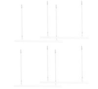 FOMIYES Set 4 Pezzi Cornice a Scorrimento per Poster Ganci a Tassello, Supporto Pergamena per Appendere Quadri, per Esposizione Opere D’arte in Ufficio, Scuola e Spazi Commerciali