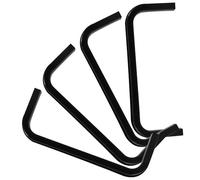 FOMIYES Set 4 Pezzi Cornici Porta Goal per Tavolo da Calcio Balilla in Plastica Nera, Facile Installazione e Alta Precisione per Giochi di Calcio Balilla