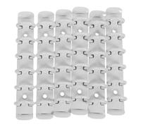 FOMIYES Set 6 Dorsi Raccoglitori A7 6 Anelli in Metallo, Meccanismo di Rilegatura per Planner Fai da Te, Clip Bianco, Compatibile per Organizer Portatile e Quaderno Calendario