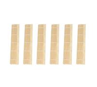 FOMIYES Set 6 Pezzi Tappetini per Sushi in Bambù Naturale Stuoie per Arrotolare Sushi Compatto Utensili da Cucina Fatta in Casa Facile da Pulire per Convivialità