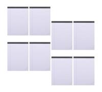 FOMIYES Set 8 Blocchi per Appunti Legali a Righe da 400 Fogli Blocco di Carta Strappabile A5 Bianco Quaderni Legali Portatili per Ufficio Scuola e Uso Professionale