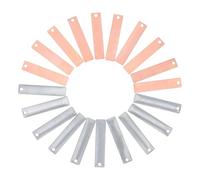 FOMIYES Set da 10 Paia di Elettrodi Anodo di Rame e Zinco per Batterie Fai da Te Materiali per Esperimenti Scientifici Batteria Frutta Strisce Galvaniche di Metallo per Sviluppo