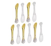 FOMIYES Set da 10 Spatole per Cosmetici Cucchiai per Crema Viso Doppio Uso Strumenti di Bellezza per Donna Portatili e Sicuri per Applicazione e Massaggio Occhi