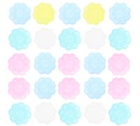 FOMIYES Set da 100 Vassoi per Pittura in Plastica Ecologica a Forma di Fiore, Vaschette per Miscelazione Colori Leggere e Facili da Pulire, Strumenti per Pittura Artistica Fai da Te per e