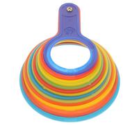 FOMIYES Set da 12 Anelli di Misurazione del Diametro Frutta in Plastica, Strumento per Misurare Arance, Mele e Agrumi, Adatto a Uso Agricolo e Classificazione Coltivazioni Colore Casuale