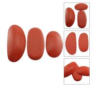FOMIYES Set da 3 Strumenti per Intaglio Argilla in Silicone Rosso Kit per Modellare Ceramica Fai da Te Raschietti e Costole Utensili Compatti per Scolpire e Stampare Decorazioni