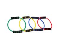 FOMIYES Set da 4 Anelli per Yoga a Forma Ovale in Lattice Espansore Toracico per Yoga Fascia Toracica per Allenamento e Riabilitazione Fitness Dimensioni Compatte e Colori Misti per