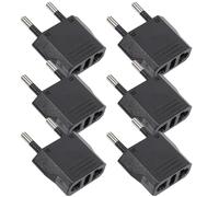 FOMIYES Set da 6 Adattatori Prese da Viaggio Usa a Europa 125-250v in Abs e Rame, Piccoli, Compatti e Portatili per Uso Domestico e Viaggi di Lavoro