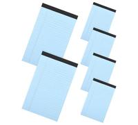 FOMIYES Set da 6 Blocchi Promemoria Staccabili a Righe Blocco Note Personale Tascabile A5 Blu Quaderni Portatili per Appunti Lavoro Viaggi e Organizzazione Quotidiana