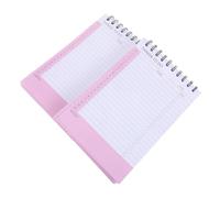 FOMIYES Set di 2 Quaderni a Spirale Rilegatura Superiore Agenda Giornaliera senza Data Blocco Note per Checklist e Tracker Abitudini Quaderno Portatile a Righe per Ufficio e Scuola