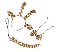 FOMIYES Set Di Costumi Da Giraffa Per Bambini Fascia Testa Resistente, Coda e Fiocco, Accessori Cosplay Per Feste, Compleanni e Giochi Di Ruolo All’asilo, Materiale Durevole e Design Adorabile