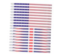 FOMIYES Set di Matite Patriottiche Matite Natalizie Pipistrello Usa Matite in Legno per Celebrazioni con Bandiera Nazionale