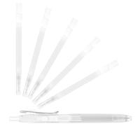 FOMIYES Set Pennarelli per Tessuti Indelebili Bianchi con Tecnologia Avanzata a Scomparsa Termica, Punta 0,8mm, Materiale Plastico Liquido, Portatile con 6 Ricariche per Progetti di